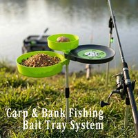 1pc Fishing Bait Tray, Large-Capacity 3-Layer 360° Rotatable, Thickened & Smooth Surface Fishing Tackle Accessory