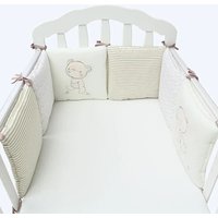 6Pcs Baby Nursery Nordic Stars Design Baby Bed Bumper Crib Around Cushion Cot Protector Pillows Newborns Room Decor 30cm*30cm