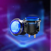 QANBA Gravity KS Arcade buttons Mechanical Shafts Silent Pushbutton 30mm 24mm Snap-In Arcade sticks DIY parts