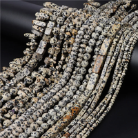 AliExpress RISYF Natural Stone Dalmation Bead Tube Irregular Gravel Spotted Jaspers Bead For Jewelry Making Bracelets Necklace Handmade Supply