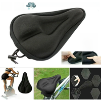 AliExpress NONE 3D Sponge Soft Thickened Bicycle Seat Breathable Bicycle Saddle Seat Cover Mountain Bike Cycling Pad Cushion