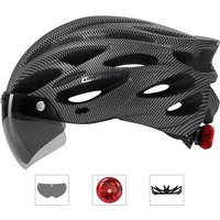 AliExpress CAIRBULL Wildside Ultralight Cycling Safety Helmet Outdoor Bicycle Helmet with Taillight Removable Lens Visor Mountain Road Bike Helmets