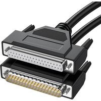 Pure Copper DB37 Extension Cord Male To Male To Female 37-pin Cable Parallel Port Cable Serial Computer Monitor Data Cable