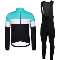 AliExpress SPEXCEL 2021 Newest Top Quality Men's Winter Thermal Fleece Cycling Jersey and bib pants set warm fleece Fabric With Zip Pocket