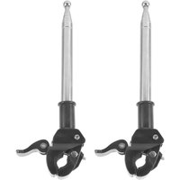 AliExpress Vorcool 2pcs Flag Pole Motorcycle Handlebar Mount Flagpole Holder Bracket Telescopic Car Handlebar Decor Bicycle Motorcycle Flagpole