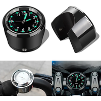 AliExpress NONE Aluminum Quartz Watch Luminous Clock Handlebar Mount for Motorcycle Scooter Bicycle Handlebar Waterproof Time Display Universal