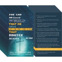 100 Pcs Gospel Scripture Cards - Christian Bible Verse Postcards with Salvation Message for Prayer, Personal Devotion