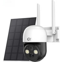 XVIM 4MP Solar Camera Wireless Outdoor WiFi Home Surveillance Solar Battery Powered Security Protection Monitor PTZ IP Camera