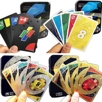 PVC Waterproof QUNO Board Games Family Party Playing Cards Table Games Fun Entertainment Educational Toys for Chilren Adult Gift