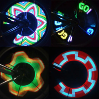 AliExpress Waterproof MTB Road Bike Bicycle Wheel Tire Valve Stem Rim Decor Cycling LED Spoke Light Lamp Bicycle Accessories