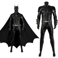 Bruce Cosplay Costume Wayne Men Disguise Full Set Halloween Carnival Suit
