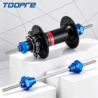 TOOPRE Bicycle Thru Axle Adaptor Bike Wheelset Truing Stand Repair Tool Stainless Steel Hub Rim Wheel Truing Stand 12/15/20mm
