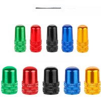 AliExpress DEEMOUNT 10pcs AV Tire Valve Cap for Car Motorcycle Road Bike Aluminum Schrader Presta Nozzle Dust Cover Bicycle Accessories