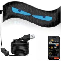 Car Scrolling Advertising Display Programmabl USB APP Control Customizable DIY Bluetooth RGB LED Sign Text Pattern Animation 5V