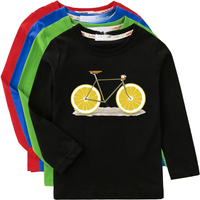 AliExpress Aimi Lakana Long Sleeve Shirts Kids Fruit Bicycle T-Shirt Boy Girls Cotton Tops Funny Bike Clothes Spring Autumn Tees 3T-14T