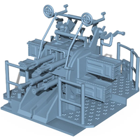 Yao's Studio LY017A 1/144 1/200 1/350 1/700 Model Upgrade Parts British Navy 2pdr Pompom Gun Flat angle Without Shield