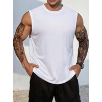 2024 New USA Flag Print Men's Tank Top Summer Casual Men's Loose Sleeveless T-shirt Outdoor Sports Fashion Street Men's Tank Top