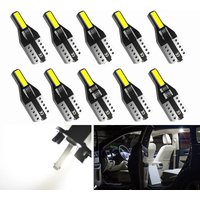 AUXITO 10Pcs Cheap LED Lamp T10 W5W LED Bulb 7020 2SMD 194 168 2825 Car interior Light for BMW VW Volkswagen Toyota Corolla