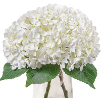 58cm Artificial Flowers Silk Hydrangea Eternal Flower Bouque for Wedding Home Party Living Room Table Decoration Accessories