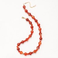 New Design Agate Crystal Beaded Necklace for Women Choker Necklaces Adjustable