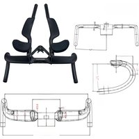 AliExpress BIKEDOC HB26 Carbon Road Handlebar Bicycle Handlebar Triathlon Handle Rest TT Handlebar Racing Bike Carbon Handle 400/420/440mm
