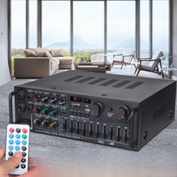 2000W Bluetooth 2.0 Channel Power Amplifier 12V 110V/220V Car Audio Power Amplifier with Remote Control