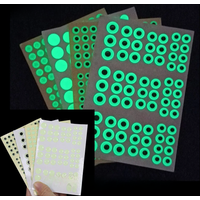 Bimoo 69pcs/183pcs Mix 3D Night Glow Fish Eyes 3D Epoxy Luminous Fish Eyes for Tying Streamer Saltwater Flies Jig Fishing Lures