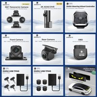 DUDUAUTO DUDU DUDU7 Akcesoria samochodowe: Kamera cofania 662, Kamera przednia, Kamera panoramiczna 360 stopni, Kontroler Bluetooth,Czujnik ciśnienia w oponach TPMS, Bluetooth OBD2, Rejestrator
