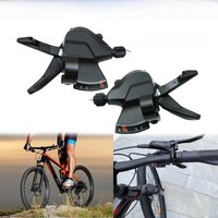 AliExpress MTB Bike Gear Brake Levers Set Shifter Shift 3/8 Speed Cables For Shimano