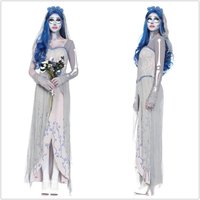 New Ghost Bride Role Playing Party Corpse Bride Costume Halloween Female Horror Vampire Costume Dress