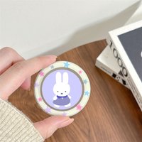 New INS Korea Cute Star Miffy Rabbit Magnetic Airbag Telescopic Phone Stand Magsafe Portable Magnetic Stand Birthday Gift