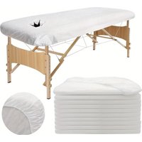 10 Sets of Disposable Non-Woven Fabric Bed Sheets, 80x190 Cm. Suitable for Beauty Salons, Etc.