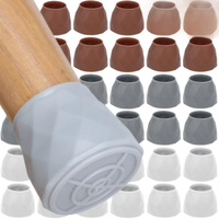1/40Pcs Silicone Chair Leg Cover Hardwood Floor Protectors Furniture Pads Non-slip Bottom Wrapped Table Chair Leg Foot Caps Mat