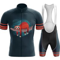 AliExpress 2023 Sloth Can Do Slower - Men's Cycling Jersey Set Summer Cycling Clothing Road Bike Shirts Suit Bicycle Bib Shorts MTB Ropa