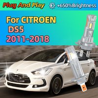 2/4Pcs LED Powerful Car Headlight Bulbs 25000LM Super Bright Auto Lights For CITROEN DS5 2011-2018 2012 2013 2014 2015 2016 2017