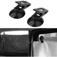1 Pair Universal Car Windshield Parking Card Ticket Holder Clip Organizer w/Suction Jones-03