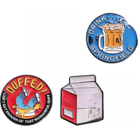 Drink At Moe’s Spring Field Club Enamel Pins Funny Creative Duff Beer Metal Brooch Decorative Clothes Lapel Badge Jewelry Gifts