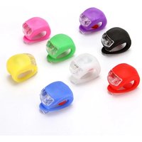 AliExpress NONE Bicycle Front Light Silicone LED Head Front Rear Wheel Bike Light Waterproof Cycling Bicycle Accessories Bike Lamp
