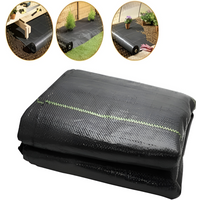 Garden Weed Barrier Fabric Roll Heavy Duty PP Woven Landscape Ground Cover Sheet for Weed Prevention Soil Erosion Cont