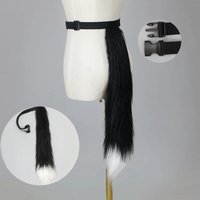 New Handmade Plush Cat Tail Halloween Lolita Realistic Comic Exhibition Animal Tail Cat Girl Night Party Cosplay Tail Pros