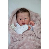 18Inch Reborn Kit Mindy Open Eyes Reborn Baby Doll Unpainted Blank Parts with Body and Eyes Drop Shipping muñeca kit reborn