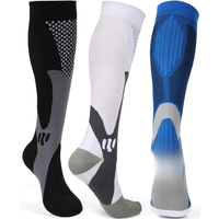 Compression Socks Nylon Medical Nursing Stockings Specializes Outdoor Cycling Fast-drying Breathable Adult Sports