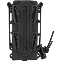 9mm Pistol Mag Carrier Holster Soft Shell Tactical Magazine Pouch Holder with Molle Clip and Belt Clip for for Airsoft Shooting