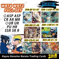 Kayou Naruto Genuine T4W8 T2W9 Series ASP CR AR MR UR PU HR Full Set Kakashi Gaara Sasuke Rare Collection Cards Kids Toy Gift
