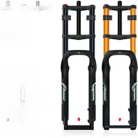 AliExpress NONE 20x4.0 26*4.0 MTB Dual Motor Air Suspension Fork QR 9*135mm 15*135mm Beach Snow Motorcycle Electric E Bike Double Crown Air Fork