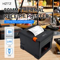 HZTZ 80mm Thermodrucker HZ-8360 mit Automatischem Abschneider für Restaurant-Küchen POS-Systeme USB LAN Bluetooth Drucker