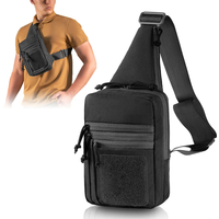 Outdoor Shoulder Chest Bag Concealed Carry Sling Crossbody Convertible Backpack for Hunting Camping