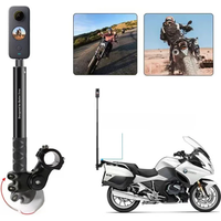 AliExpress XIAORUBY Motorcycle Bike Selfie Stick for INSTA360 X2/X3 Handlebar Mount Camera Bracket 27.9cm-113.5cm Adjustable Length 1/4 Inch Screw