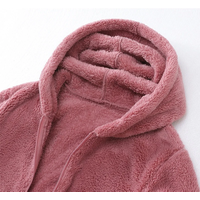 2023 Coral Velvet Coat Women Autumn Outdoor Short Jacket Hooded Top Lady Double-sided Polar Fleece Thicken Warm Zip-up Outerwear