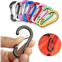 AliExpress NONE 12PCS Carabiner Clip Set Tourist Small Hooks Outdoor Fishing Camping Cycling Hiking Multi Tool Keychain Buckle Karabiners